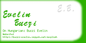 evelin buczi business card